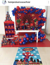 Spiderman birthday party ideas | photo 14 of 34. Spiderman Theme Dessert Table And Decor Spiderman Birthday Party Spiderman Birthday Party Decorations Spiderman Theme Party