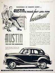 1951 Austin Devon A40 Sedan Classic Vintage Print Ad Vintage Cars Austin Austin Cars