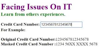 Dec 09, 2020 · front of a credit card. Mask Credit Debit Card Number On Page Facing Issues On It