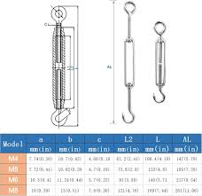 BNYZWOT M6 1/4 inch Turnbuckles Hook, 304 Stainless Steel Turnbuckle Heavy  Duty Wire Rope Tension Cable Railing Kit for Sun Shade Tent  Installation,Pack of 8 : Amazon.sg: Industrial and Scientific