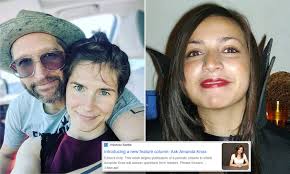 Amanda marie knox (born july 9, 1987) is an american woman who spent almost four years in an italian prison following her conviction for the 2007 murder of meredith kercher, a fellow exchange student who shared her apartment. Amanda Knox Will Write An Advice Column For The Newspaper Owned By Her Husband S Family Daily Mail Online