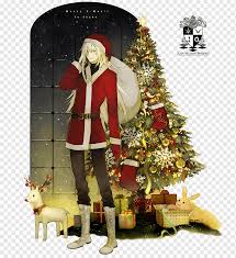 Christmas tree Santa Claus Anime Drawing, christmas tree, png | PNGWing