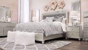 Glam 3 Piece Bed Dresser Mirror Nightstand Glam Bedroom Set Glam Bedroom Living Room Sets