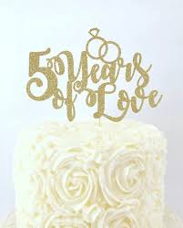 Anniversary Cake Topper 5 Years Of Love Cake Topper Etsy 50th Wedding Anniversary Cakes 50th Wedding Anniversary Party 50th Anniversary Cakes