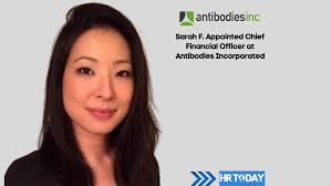 Sarah F. Appointed Chief Financial Officer at Antibodies Incorporated
