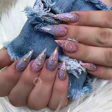 22 purple stiletto halloween nails. Best Halloween Nails Halloween Acrylic Nails Witchy Nails Purple Nails