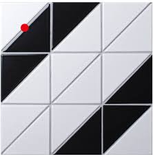 Black And White Geometric Tile 4 Railroad Pattern Black White Matte Porcelain Geometric Tile Geometric Tiles Triangle Tiles Mosaic Tile Bathroom Wall