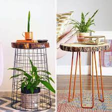 Conjunto mesa lateral de canto ferro aço c/ 3 peças. Mesas De Canto