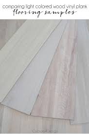 Comparing Light Colored Wood Vinyl Plank Flooring Samples Cuckoo4design In 2020 Vinyl Plank Wood Vinyl Light Colored Wood