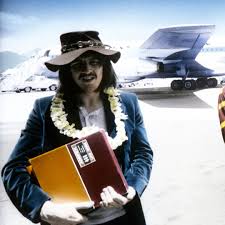 Here we are at Honolulu airport, 50 years ago today, getting Lei'ed