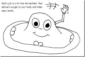 Allow the students to color. Human Body Learning About Blood
