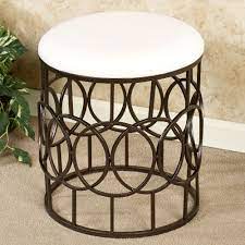 Buy vanity stools bedroom dressing tables and get the best deals at the lowest prices on ebay! Reign Round Upholstered Metal Vanity Stool