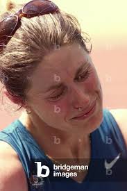 Image of AUSTRALIA'S JANE SAVILLE CRIES AFTER BEING DISQUALIFIED FROM THE  WOMEN'S