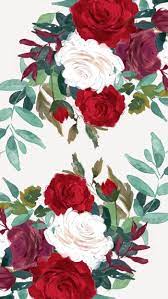 Spring Cover Photo Red White Purple Roses Drawing Phone Wallpaper White Background Spring Wallpaper Spring Flowers Wallpaper Drawing Wallpaper