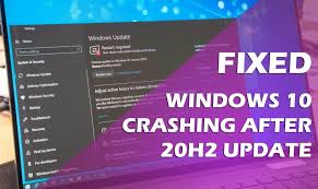 First thing that you need to do is to run the windows update troubleshooter. How To Fix Windows 10 Crashing After 20h2 Update Complete Solution