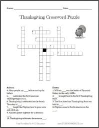 Try 1 month for $1. Free Printable Thanksgiving Crossword Puzzle Student Handouts