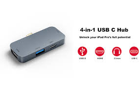 Jailbreak & unlock ios downloads. Gkeapza Adaptador Usb C Hub Para 2020 2018 Ipad Pro Adaptador Usb C A 4k Hdmi Con Conector De Audio Para Auriculares De 3 5 Mm Usb Tipo C Pd Carga Y Transferencia De Datos Usb3 0