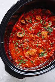 Slow Cooker Italian Sausage And Peppers Easy Healthy