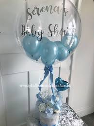Fresh flowers spotlight a new baby by delivering love and best wishes. Baby Shower Personalised Balloon With Rose Filled Hat Box Personalized Balloons Flower Balloons Centerpiece Balloon Flowers