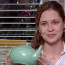 You're Pam's fiance and she brings home the secret Santa teapot from Jim  and shows you all the little extras inside. What would you make of it? :  r/DunderMifflin