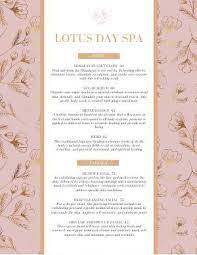 Spa Menu Templates And Designs Musthavemenus Spa Menu Menu Design Template Menu Design