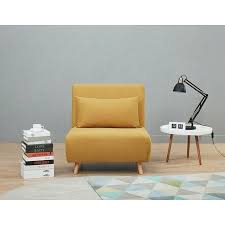 A D Home Tustin Convertible Chair Yellow Walmart Com In 2020 Home Small Space Living Chair