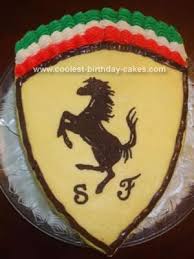 Birthday Cake For 13 Year Old Boy Coolest Ferrari Emblem Cake Cool Birthday Cakes Cake Boy Birthday Parties