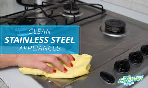 Club soda stored in a spray bottle. How To Clean A Stainless Steel Stovetop And Other Appliances That S Clean Maids