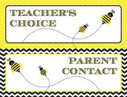 bumble bee printable behavior clip chart