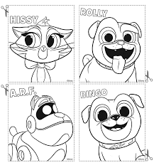 Puppy dog pals coloring pages pdf. Disney Puppy Dog Pals Coloring Pages Novocom Top