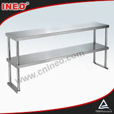 A staple in any commercial kitchen, we've got quality commercial worktables and prep stations to from equipment stands, to dish tables to over shelves and pot racks, choose from a variety of sizes. Commercial Restaurant Table Top Stainless Steel Shelving Ineo Are Professional On Commercial Kitchen Project View Stainless Steel Shelving Ineo Product Details From Guangzhou Ineo Kitchen Equipment Co Ltd On Alibaba Com