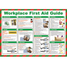 First Aid At Work Poster Health And Safety Poster Safety And First Aid First Aid Poster