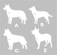 Black And White Blue Heeler Clipart Australian Cattle Dog Silhouette Vinyl Sticker Car Decal Etsy Dog Silhouette Dog Tattoos Cattle Dog