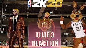 Elite 3 Mascot Reaction My First Mascot Game In The Park Nba 2k20 Nba Mascot Games