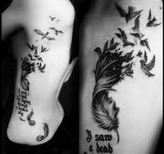 Birds Of A Feather Lyrics Sidelinextattoo This Is The Most Amazing Bird Feather Tattoo Tatuagens Liricas Tatuagens Belas Tatuagem