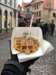 Street food belgium brussels wafels on a stick (with or without topping) & crepes belgian street food #streetfood. I Ate Belgium Waffle With Speculoos Butter Waffle Shop Food Drinks Dessert Food