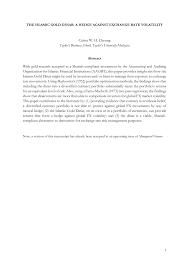 Hari ini ak membuat vidio memperkenalkan duit brunei enjoy.dan selamat menonton. Pdf The Islamic Gold Dinar A Hedge Against Exchange Rate Volatility
