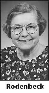 ELEANOR RODENBECK Obituary (1920