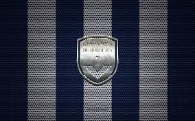 Tons of awesome fc girondins de bordeaux wallpapers to download for free. Download Wallpapers Fc Girondins De Bordeaux Logo French Football Club Metal Emblem Blue White White Metal Mesh Background Fc Girondins De Bordeaux Ligue 1 Bordeaux France Football For Desktop With Resolution 2880x1800