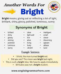 Another Word For Bright What Is Another Synonym Word For Bright Every Language Spoken Around The World Has Its O In 2021 Learn A New Language Words Learning Process