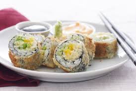 Tempura Sushi Rolls With Spicy Mayo Recipe Homemade Sushi Sushi Recipes Sushi Rolls