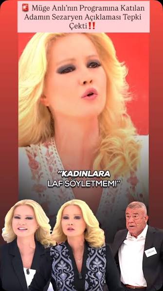 🚨 MÜGE ANLI'DA SEZARYEN DOĞUM SÖZLERİ TEPKİ ÇEKTİ! 📺 Müge Anlı ile Tatlı  Sert programında bir kişinin sezaryen doğum hakkında kullandığı ifadeler  sosyal medyada gündem oldu. 🗣️ Şahsın, “Yarıp aldılar, çocuk mu