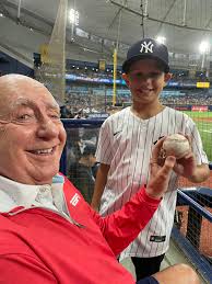 Last night we had a blast at the Rays victory over the Yankees 5-3 as my  wife Lorraine and I were joined by my grandsons Ryan, Connor,Jake & son in  law Thomas