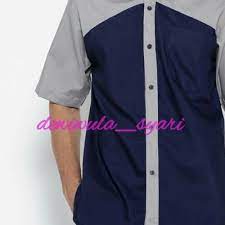 Tidak panjang juga tidak pendek alias 3/4; Jual Baju Koko Biru Tua Biru Dongker Kemeja Lengan Pendek Biru Baju Muslim Kota Tangerang Jeansspirits Tokopedia