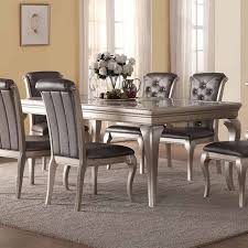 Mcferran Home Furnishings B508 Dining Table In Silver D508 Dt Dinning Room Table Decor Dining Room Small Dining Room Contemporary
