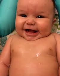 I can't believe your are almost 6 months and already have your first tooth  coming in🥺💖stop growing up so fast🥺