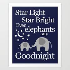 Elephant Theme Baby Boy Nursery Art Goodnight Elephant Nursery Rhyme Poem Baby Boy Elephant Nursery Baby Boy Nursery Elephant Theme Elephant Themed Nursery