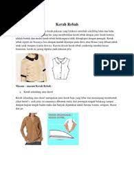 Macam macam jenis kerah baju. Kerah Rebah Pdf