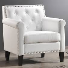 Amazon Com Baxton Studio Thalassa Modern Arm Chair White Armchairs White Armchair Furniture Living Room Chairs