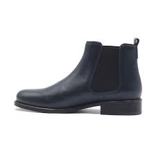 Retrouvez aussi tous nos produits chaussures. Bottines Chelsea Plates Cuir Bleu Fabriquees Main Jules Jenn